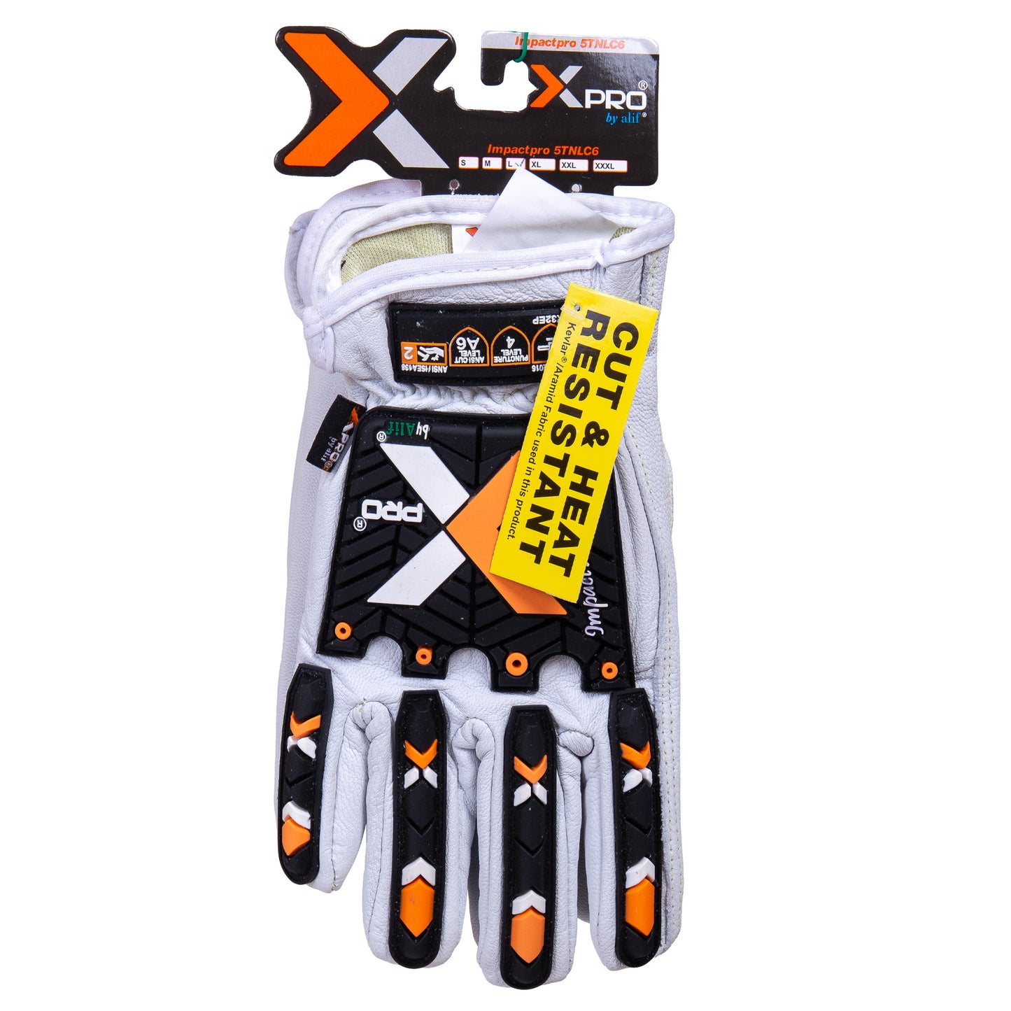 IMPACT AND CUT-RESISTANT DRIVER-STYLE GLOVES IMPACTPRO 5TNLC6-XP