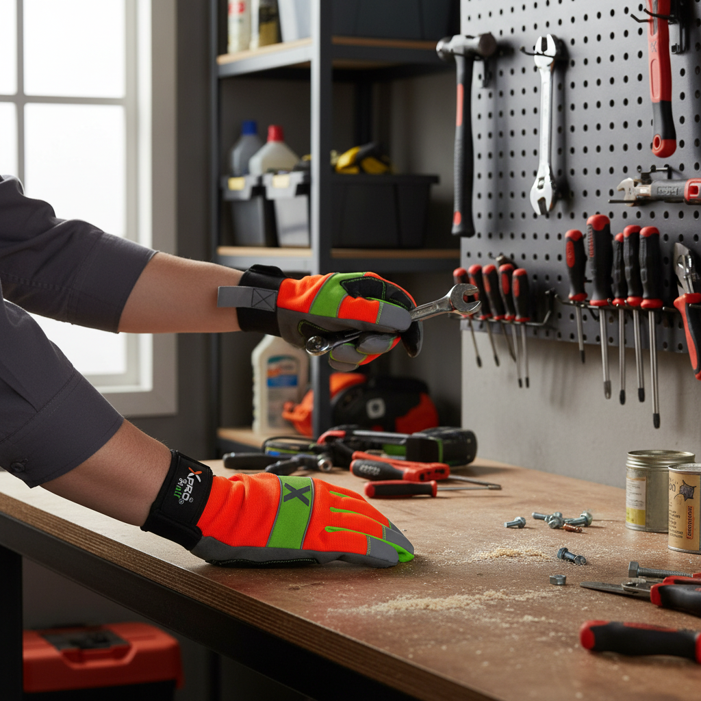 XPRO® Hi Viz Reflective Touch Screen Utility Mechanic Gloves