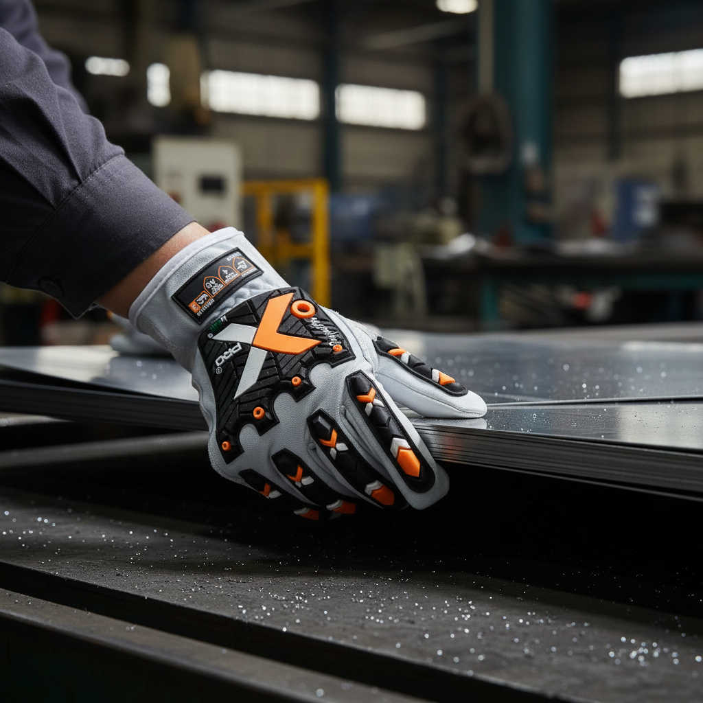 IMPACT AND CUT-RESISTANT DRIVER-STYLE GLOVES IMPACTPRO 5TNLC6-XP