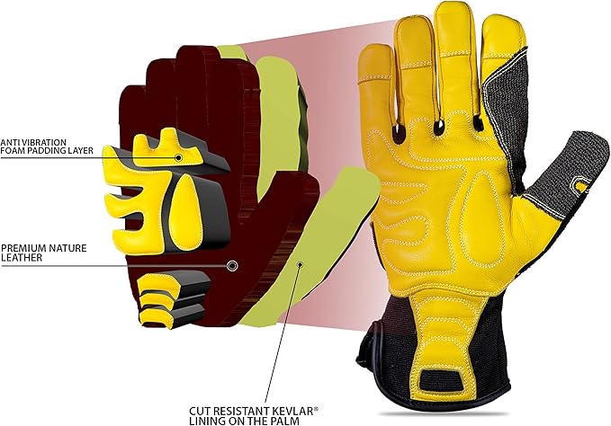 Premium Grade Goatskin Insulated Leather Work Gloves, Thunder Glove® 3 Premium Grade Goatskin Insulated Leather Work Gloves, Thunder Glove® 3