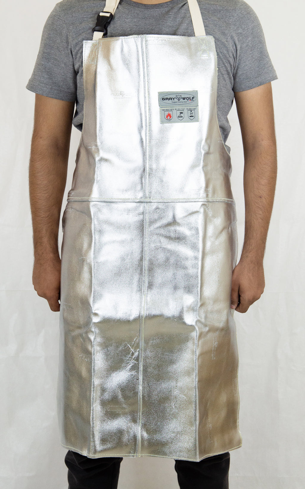 GW7100ACSC5X GRAY WOLF® MULTILAYER  ALUMINIZED ARMID APRON