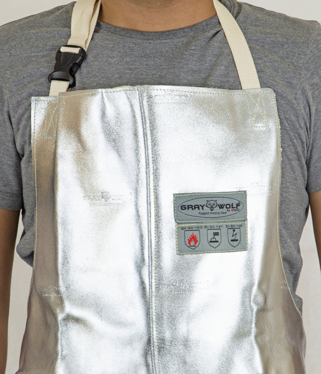 GW7100ACSC5X GRAY WOLF® MULTILAYER  ALUMINIZED ARMID APRON