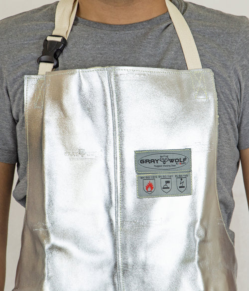 GW7100ACSC5X GRAY WOLF® MULTILAYER  ALUMINIZED ARMID APRON