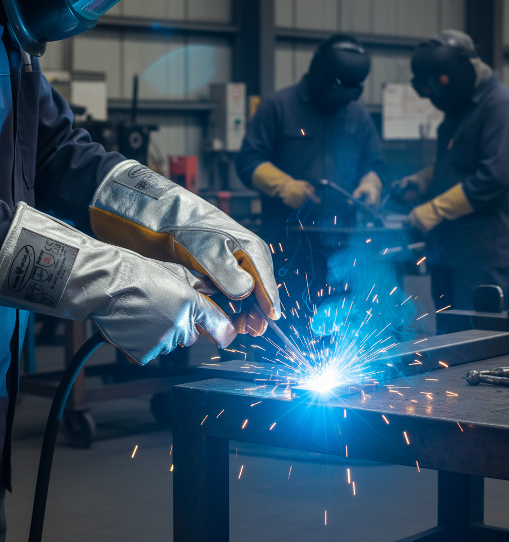 SPX-7016 SPECXARMOR® MULTILAYER ALUMINIZED REINFORCED PALM ARAMID GLOVES